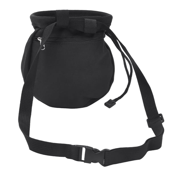 Bolsa de polvo de magnesio para escalada en roca, negra Bolsa de polvo para escalada en roca para exteriores Bolsa de magnesio Artesanía excepcional