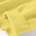 thumbnail image 5 of LISTHA Cropped Sweaters for women Knit Cotton Long Sleeve Crewneck Shirts Basic Winter Tops Loose Casual Pullover Yellow 3XL, 5 of 5