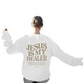 thumbnail image 2 of Women's Sweatshirts 2025 Jesus Is My Healer Sweatshirt Christian Sweatshirts Casual Pullover Tops Sweatshirt for Women, 2 of 8