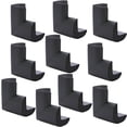 thumbnail image 1 of Protectores para esquinas Gloria 10 Protectores de esquina para muebles de goma color negro, 1 of 9