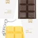 thumbnail image 4 of 4 llaveros realistas de chocolate para San Valentín, llaveros de bloques de postre para mochilas y regalos de fiesta., 4 of 6