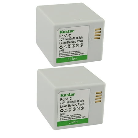 Kastar 2-Pack A-2 7.2V 4800mAh Li-ion Battery Replacement for Arlo Go Wireless Verizon LTE Mobile HD Security Camera Night Vision Weatherproof Netgear Arlo Go 4030 Verizon HD Indoor Outdoor Camera