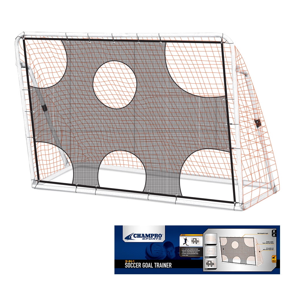 CHAMPRO 6'x4' Adjustable Angle 3-in-1 Training Soccer Goal