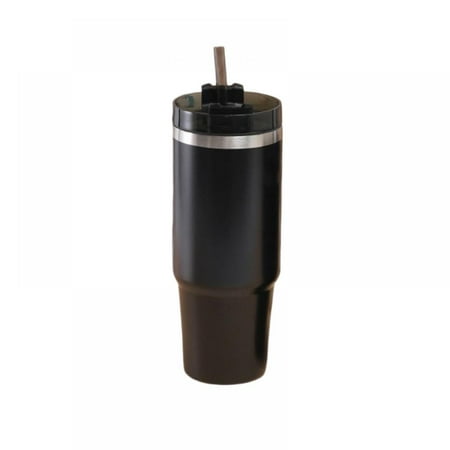 

30 oz Double-layer 304 Stainless Steel Vacuum Vacuum Flask Ice Binger Cup Straw Double Drinking Thermos Cup Without Handle