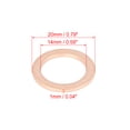 thumbnail image 2 of Unique Bargains 10pcs M14 Copper Tone Oil Drain Plug Gaskets 007603-014106 for Benz, 2 of 6