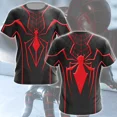 thumbnail image 2 of MINISO Marvel Superhero Spider-Man Camisetas de cuello redondo y manga corta con estampado 3D de Spider-Man súper transparente para hombres y mujeres, 2 of 5