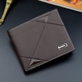 thumbnail image 5 of Cartera multifuncional para hombre, billetera de cuero, monedero con cremallera, cartera moderna con múltiples bolsillos., 5 of 5