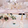 thumbnail image 6 of 300 Pcs Rose Gold Plastic Dessert Plates Set with 150 Clear Disposable Dessert Plates and 150 Plastic Appetizer Forks for Weddings, Birthdays, and Baby Showers, 6 of 6
