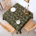 thumbnail image 2 of Green Camouflage Bigfoot Pattern Square Tablecloth,Waterproof Square Table Cover,Wipeable Spillproof Washable Table Cover for Home Kitchen Party Decor 52"x52"(132x132cm), 2 of 6