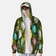 thumbnail image 2 of Fotbe colorful Easter eggs Chaqueta con Protección Solar UPF 50+ para Hombre y Mujer, Camisa con Capucha y Bolsillos-X-Large, 2 of 7