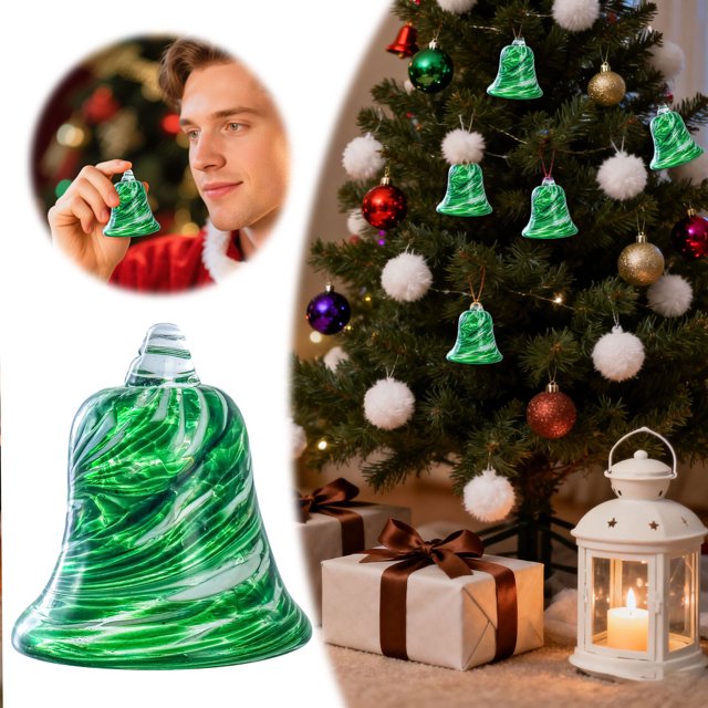 Verre Coloré en Forme Suspendu pour Fête, Article Suspendu avec Effet de Verre en Polyester Durable pour Célébration Festive