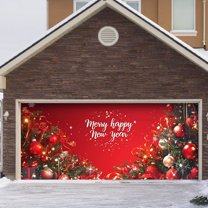 Festive Outdoor Garage Banner for Holidays - Large Christmas Decoration for Front Porch or Yard Welcome Sign