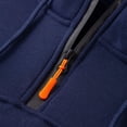 thumbnail image 6 of TOWED22 Quarter Zip Hoodies for Men Oversized Pullover Loose Fit Sweatshirt with Kangaroo Pocket(Navy,3XL), 6 of 6