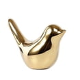 thumbnail image 4 of 2pcs Polar House Golden Bird Figurines Ceramic Bird Statues Animal Sculpture Home Decoration Crafts, 4 of 5