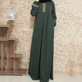 thumbnail image 4 of Floenr Sundresses for Women,Women Plus Size Print Abaya Jilbab Muslim Maxi Dress Casual Kaftan Long Dress, 4 of 9
