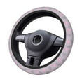 thumbnail image 4 of Disketp Pink Flamingo (2) Elastic Microfiber Steering Wheel Cover for Truck,SUV,Cars,Universal 15 inch,Anti-Slip, 4 of 8