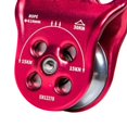 thumbnail image 4 of ziyahi 30KN Triple Attachment Climbing Hitch Pulley Fixed Side for 13mm Rope Red, 4 of 6