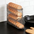 thumbnail image 5 of Mecorevxz Rolling Egg Organizer Egg Timer Egg Rack Egg Carton Refrigerator Organizers and Storage Side Door Slide-type Egg Roller Egg Storage Box Household(Gray), 5 of 7