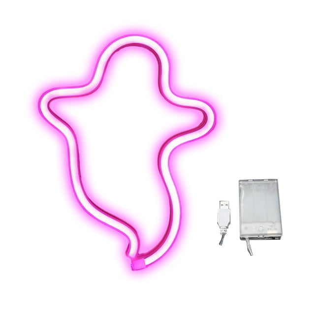 EGNMCR LED Halloween Specter Neon Shape Lights, Suitable For All Kinds Of Festivals, Parties, Interior Decoration, Wall Decoration, Window Decoration Bar Bedroom Room