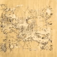 thumbnail image 1 of Ahgly Company Indoor Square Abstract Brown Contemporary Area Rugs, 4' Square, 1 of 4