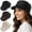 Black, variant on NCY Women Linen Blend Newsboy Hat, Lightweight Breathable Chemo Hat for Women with Hair Loss, Cancer Headwear Headwraps