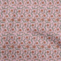 oneOone Georgette Viscose Light Pink Fabric Batik Diy Clothing Quilting Fabric Print Fabric By Yard 42 Inch Wide