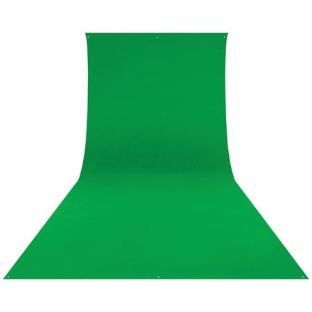 Westcott 9x20 Feet Wrinkle Resistant Cotton Background Green - Bundle With Flashpoint 13 Background Support System
