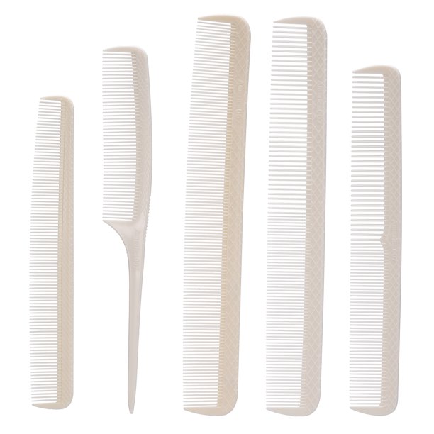 5 Hair Comb Set Hair Cutting Comb Hairdressing Styling Combs Pintail Comb