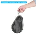 thumbnail image 4 of Uxcell 11" x 7" Ping Pong Paddle Case Table Tennis Racket Case Soft Cover Container Bag Gourd Shape Black 2 Pack, 4 of 6