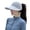 Gray, variant on Sun Hats for Women UV Protection Visor Hat with Wide Brim Adjustable Ponytail Hole Breathable for Outdoor