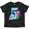 thumbnail image 3 of Inktastic Fifth Birthday Mermaid Girls Toddler T-Shirt, 3 of 5