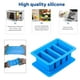 thumbnail image 5 of Advancent Molde de mantequilla de 4 cavidades bandeja de silicona fabricante de mantequilla con tapa antiadherente para pan de maíz pastel de queso palo Herramientas y accesorios para hornear azul Advancent HA006773-03, 5 of 6