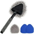thumbnail image 3 of 5Pcs Car Windshield Cleaning Brush 19inch Microfiber Car Window Cleaner Auto Interior Cleaner Tool with Extendable Handle and Rotating Head Vehicle Glass Wiper Cleaning Kit for SUV, 3 of 11