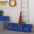 thumbnail image 3 of Akro-Mils Stak-N-Store 13014 Large Storage Bins Stackable Heavy Duty Containers, 17.5"x11"x12.5", Blue, 4-Pack, 3 of 13