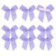 thumbnail image 1 of 12Pcs Mini Lazo de Grosgrain de 2" Lazos de Flores Autoadhesivos Morados, 1 of 7
