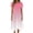 Pink, variant on Sentmoon Womens Dress Crew Neck Gradient Color Boho Maxi Dress Short Sleeve Regular Fit Spring Beach Vacation Essentials Long Summer Dresses for Women for Everyday Casual Wear Green XXL