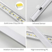 Yi Lighting 12 Under Cabinet LED Light Bar Kits Plug in for Kitchen Cabinets Counters Bookcases Cold White (1-Bar-Kit)