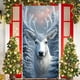 thumbnail image 1 of pstuiky Cubrepuertas navideño de 89 x 180 cm - Diseño de Papá Noel - Decoración navideña para la puerta - Decoración para fiestas y festivales, 1 of 6