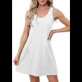 thumbnail image 1 of Vestidos de Mujer Sin Mangas con Cuello en V y Bolsillos, Color , Talla XXL, 1 of 5