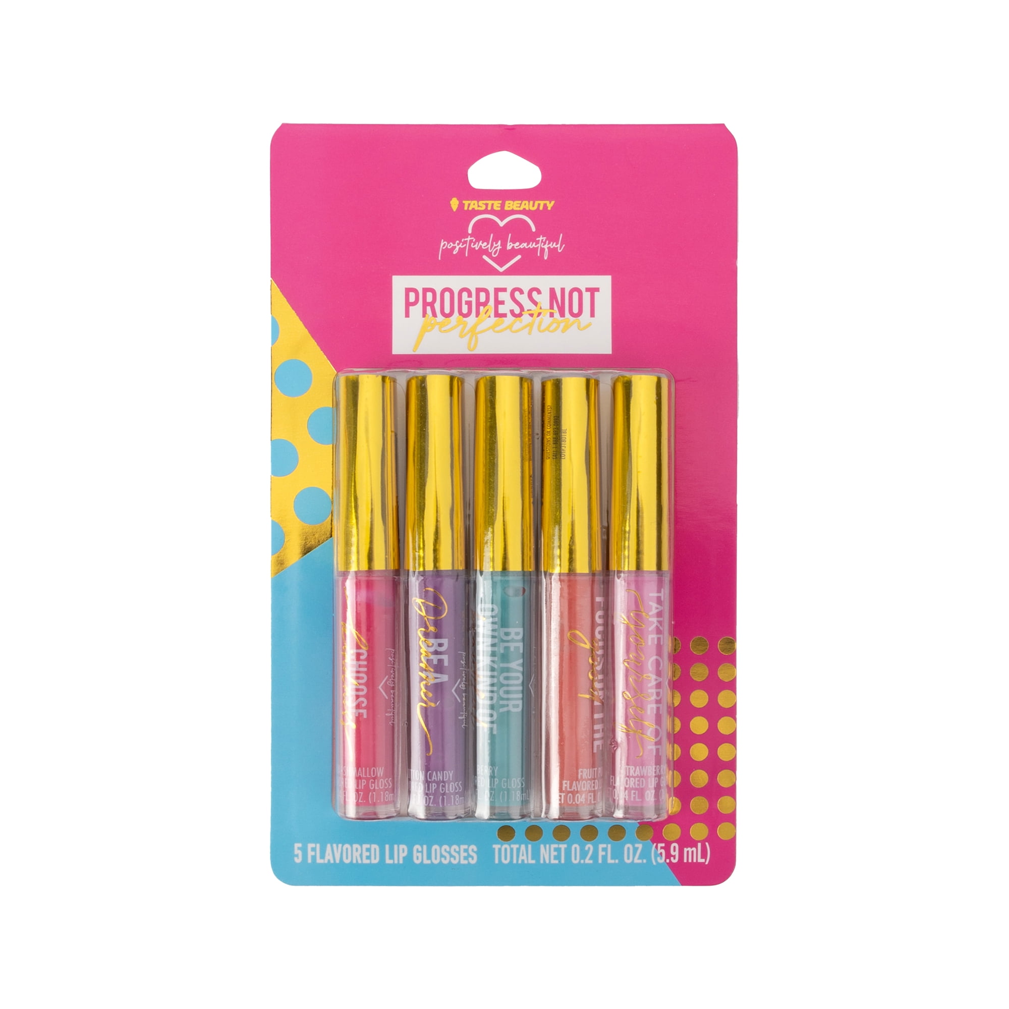 (2 pack) Taste Beauty Power Line - Lip Gloss 5 pack, .19 oz