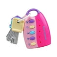 thumbnail image 1 of Juguete de llaves de coche para bebé CUTICAT sonido y luces juguete con llave remota Rosa, 1 of 8