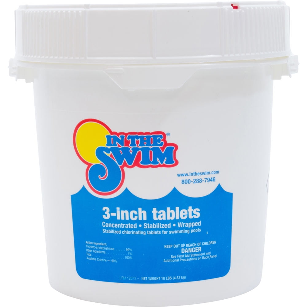 In The Swim 3" Inch Pool Chlorine Tablets 10 Pounds