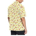 thumbnail image 3 of joogoo Men's Hawaiian Shirt Yellow Pickleball Balls Short Sleeve Casual Button Down Shirts S, 3 of 6
