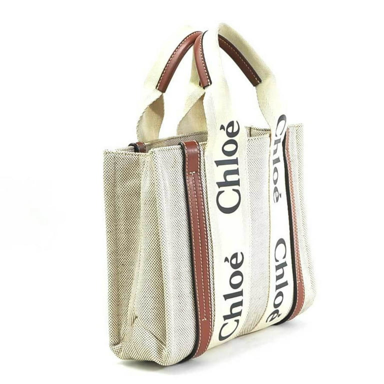 Chloé Woody Small Canvas Tote Bag