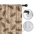 thumbnail image 4 of Blackout Kids Curtains,Football with Symbols Pattern Childrens Insulated Curtains Set Of 2,Bedroom Essentials,Toddler Room Decor 52"x84", 4 of 5