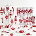thumbnail image 2 of 4/14 Uds colgante de Navidad bola de caramelo colgante de caramelo rojo blanco piruleta helado decoración de árbol de Navidad hogar Año Nuevo Navidad 2023, 2 of 4