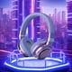thumbnail image 4 of Auriculares Bluetooth PWPSG, auriculares inalámbricos supraaurales, reducción de ruido inteligente, estéreo HiFi, plegables, ligeros, con graves profundos, morados., 4 of 8