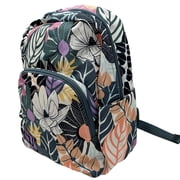 Vera Bradley Women's Small Backpack Palm Floral Purple Lining Water-resistant