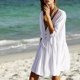 thumbnail image 1 of Bikini Translúcida Tela Vestido Blancas Borlas Boho Desgaste Vocacional Transpirable Talla Grande Mujer Señora METRO Macarena vestido de bikini, 1 of 4