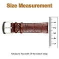 thumbnail image 5 of Uxcell 2pcs Leather Watch Band Loops 24mm Replacement Watch Band Keeper Watch Strap Holder Retainer Wristwatch Strap Fastener Rings, Dark Brown, 5 of 6